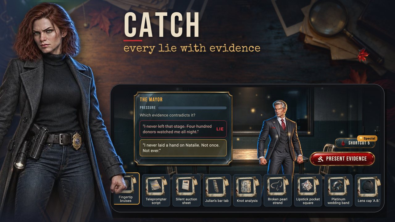 Catching a suspect's lie in an interrogation