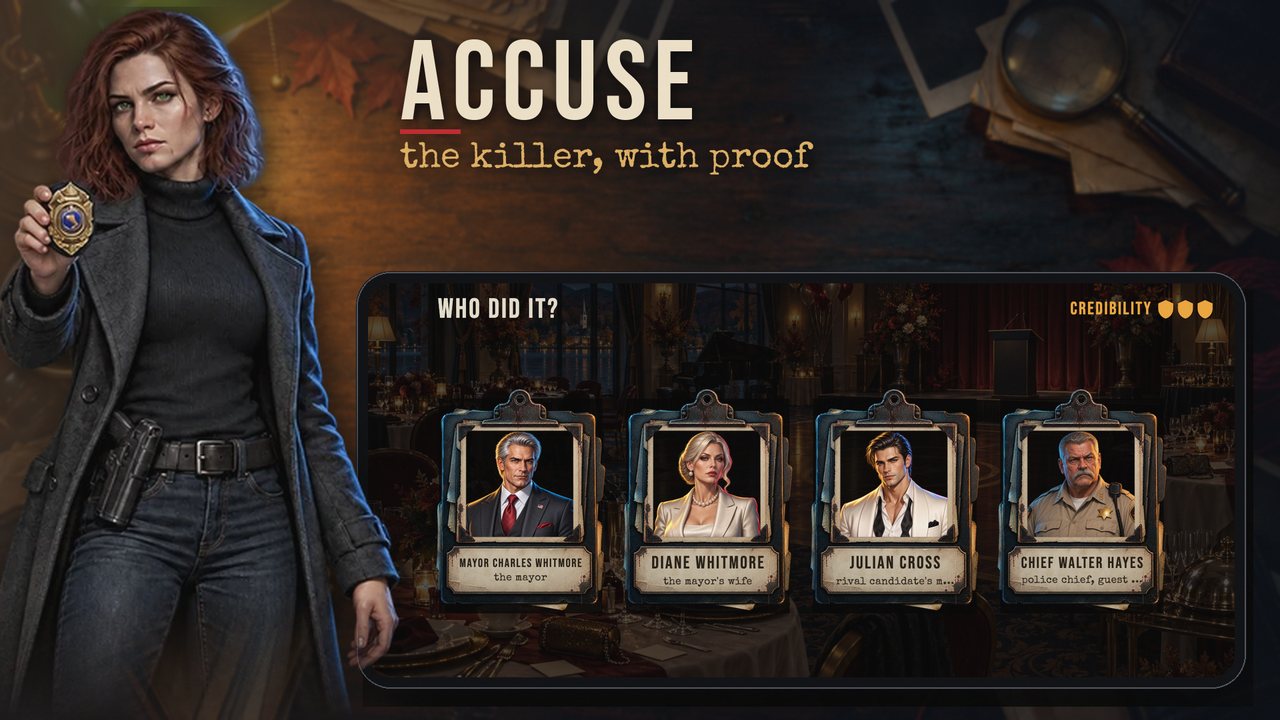 Accusing the killer with proof